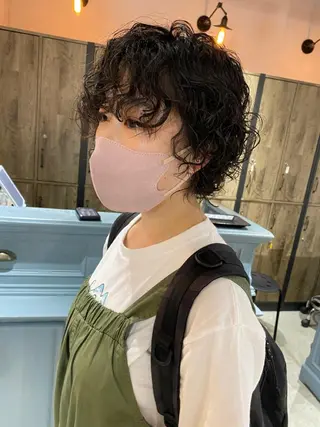 ショート パーマ KOOKI スティードトーキョーのヘアスタイル