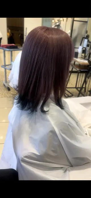 ミディアム カラー 髪質改善カラーリスト /根本雄貴のヘアスタイル