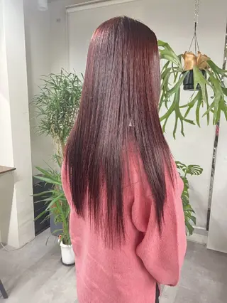 ロング カラー 【艶髪　縮毛矯正】 松原　勇気のヘアスタイル