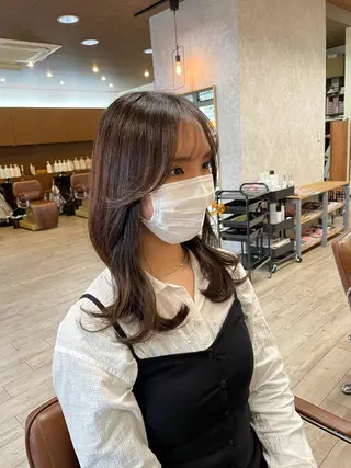 セミロング カラー 🫧ヒシダアキ taboo.i🫧のヘアスタイル