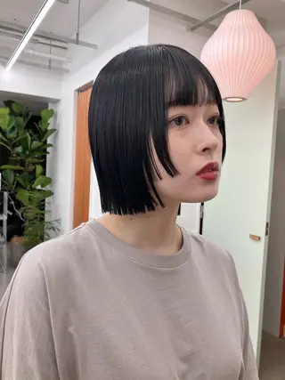 ショート ムード造るハイトーン ケアブリーチ/ユウキのヘアスタイル