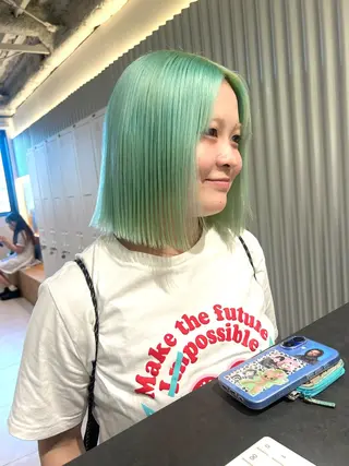 ショート カラー 🤍垢抜け♡透明感 カラーmoeka🤍のヘアスタイル