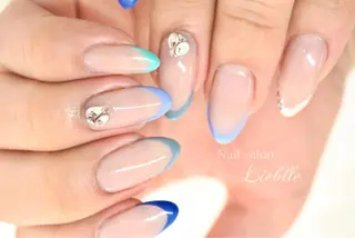 ロング カラー ネイル Nail salon Lieblleのネイルデザイン