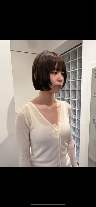 ショート カラー ボブ/似合わせカット /ニュアンスカラーのヘアスタイル