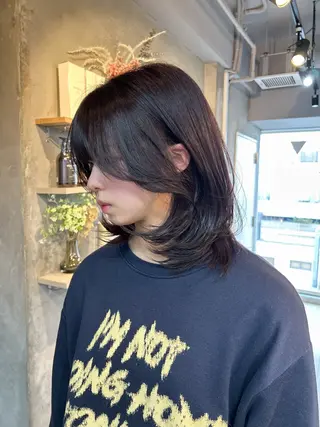 ミディアム 心斎橋ヘアカラー 海外ﾚｲﾔｰ/マリナのヘアスタイル