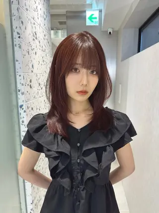 ミディアム カラー 矢野 晃平のヘアスタイル