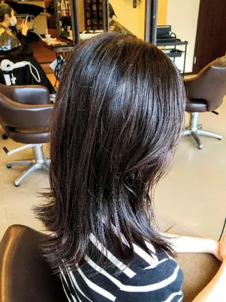 セミロング カラー 土屋 夕貴のヘアスタイル
