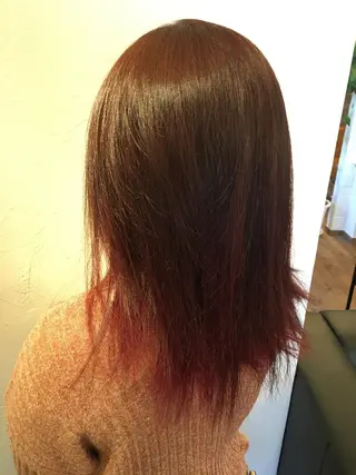 セミロング 井上 真利のヘアスタイル