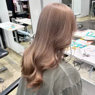 ロング カラー ヘアアレンジ 🎀モテ暖色× エクステ🎀あかりのヘアスタイル