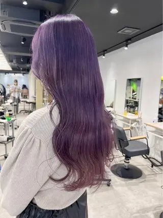 ロング ARISA︎ メンズハイトーンのヘアスタイル