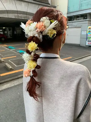 ロング ヘアアレンジ MARU パーマ/レイヤーのヘアスタイル