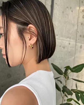 ショート カラー 【🥀履歴修正🥀】 ハイトーン職人/拓真のヘアスタイル