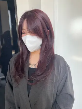 ロング カラー YUI/ ブリーチカラー🌷のヘアスタイル