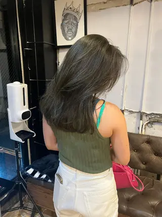 セミロング カラー 【完全マンツー 恵比寿】佐藤 翔のヘアスタイル