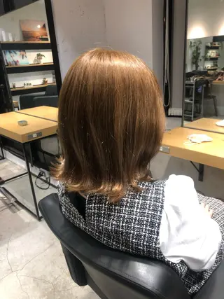 ミディアム カラー ✨髪質改善ストレート ×ミニボブ✨萩原 翼のヘアスタイル