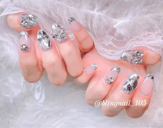 ネイル 23時まで❤︎韓国、 ワンホンネイルのネイルデザイン