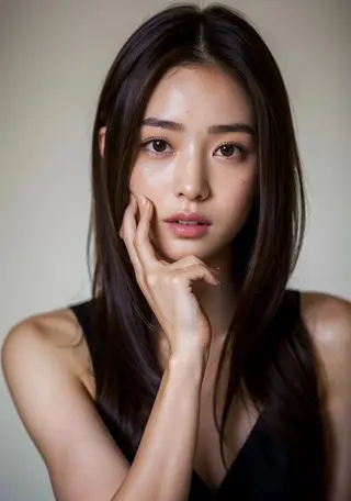 ロング KAJI MANAMIのヘアスタイル