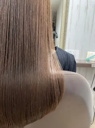 セミロング カラー 佐々木 浩之のヘアスタイル