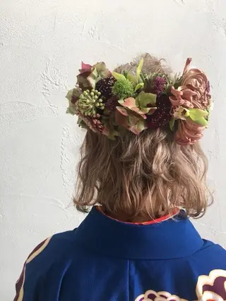 カラー ヘアアレンジ 追立 優稀のヘアスタイル