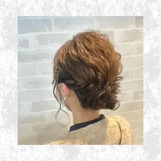 セミロング ヘアアレンジ 菊池 栄里奈のヘアスタイル