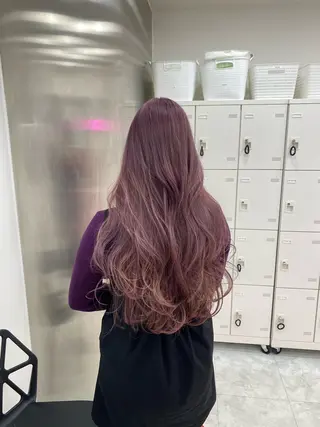 ロング カラー 💖似合わせカラー レイヤー💖縮毛矯正のヘアスタイル