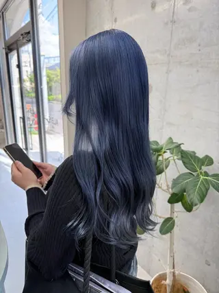 ロング ハイトーン×艶カラー 🤍MIZUKIのヘアスタイル
