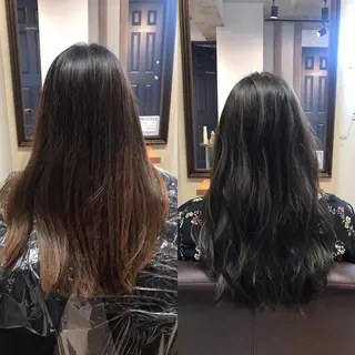 ロング カラー 今井 三智也のヘアスタイル