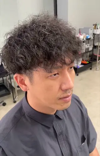 ショート パーマ メンズ メンズ専門サロン wokeのヘアスタイル