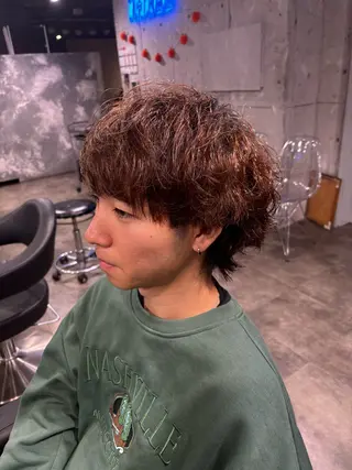 メンズ 🪽直毛男子の救世主 🪽フェザーパーマのヘアスタイル