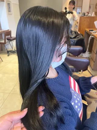 ロング カラー 奥山 沙季(大井町)のヘアスタイル