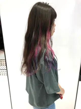 ロング カラー 相川 愛実のヘアスタイル
