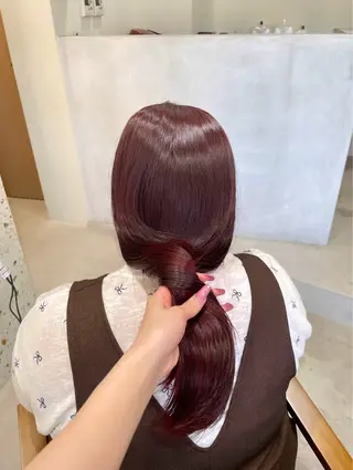 ロング カラー tim hinaのヘアスタイル