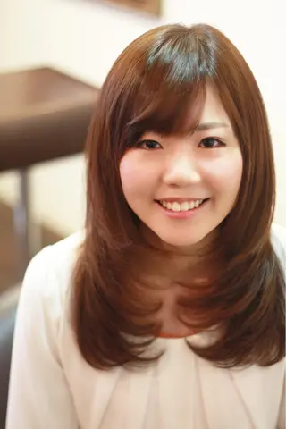 ロング カラー 坂本 直樹のヘアスタイル