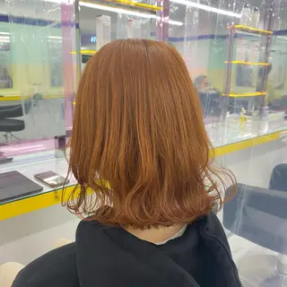 ミディアム カラー mai🍑暖色カラー /レイヤー💖のヘアスタイル