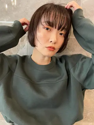 ミディアム 似合わせカットNo 1/横浜美容師のヘアスタイル