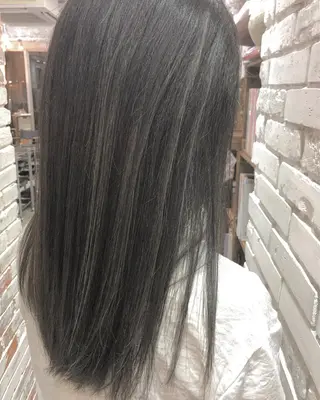 セミロング カラー 北間 寛哉のヘアスタイル