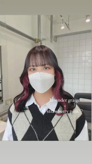 ロング 🤍韓国風hair Marina🤍のヘアスタイル