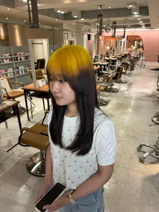 セミロング カラー 元地雷系美容師🫶 RYUSEI🐈‍⬛のヘアスタイル