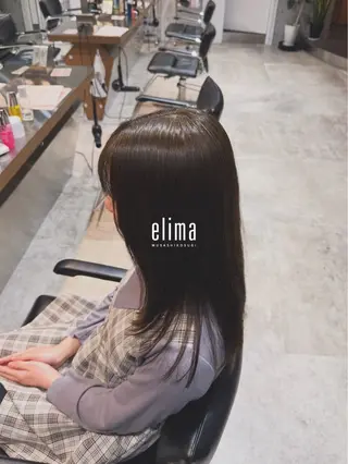 セミロング カラー 髙橋碧 透明感カラー / fifthパーマのヘアスタイル