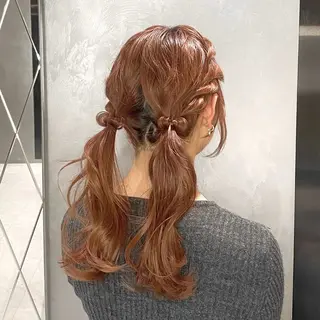 ロング ヘアアレンジ ヘアセット♡艶カラー 🎀かえで🎀/渋谷のヘアスタイル