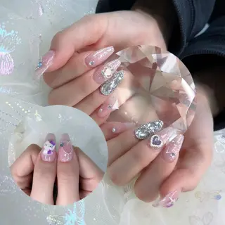 ネイル パーツ全部¥110 サロンミミのネイルデザイン