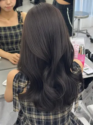 ロング カラー 韓国ヘア　紗希 🦋のヘアスタイル