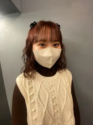 ミディアム カラー 砂原 ひよりのヘアスタイル