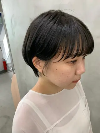 ショート 🌿似合わせ透明感 カラー松本朋幸🌿のヘアスタイル
