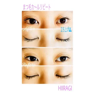 マツエク・マツパ 美容室 HIIRAGIのマツエク・マツパデザイン