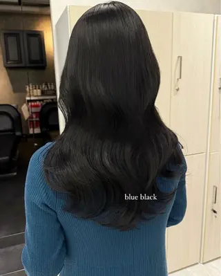 ロング カラー むく。/顔周りカット /髪質改善ストレートのヘアスタイル