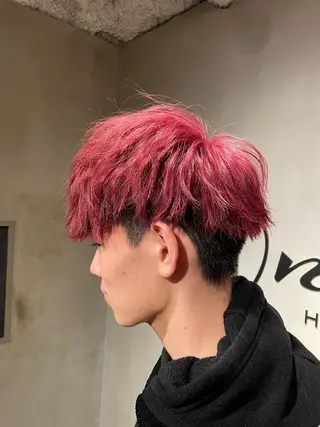 ショート カラー メンズ 艶感/レイヤーカット 🌐Taketoのヘアスタイル
