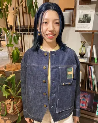 ミディアム 金田 夏野のヘアスタイル