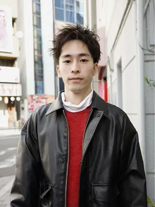 ショート パーマ メンズ お洒落カジュアル🍃 まなとのヘアスタイル