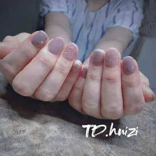 ショート めぐみのネイルサロン スタッフ練習のネイルデザイン